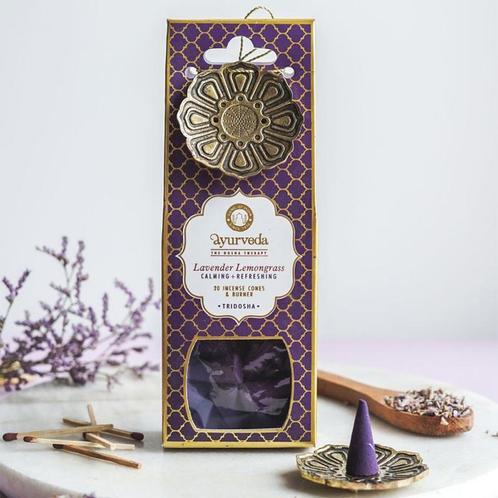 Song of India - Ayurveda Incense cones Lavender Lemongrass, Sport en Fitness, Gezondheidsproducten en Wellness, Ophalen of Verzenden