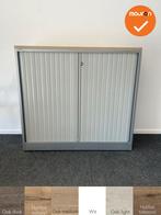 Roldeurkast - Ahrend - 110x120x45cm - Zilvergrijs met wit be, Werkplek, Ophalen of Verzenden, Gebruikt, Kast