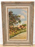 École italienne (XX) - Día soleado en el pueblo