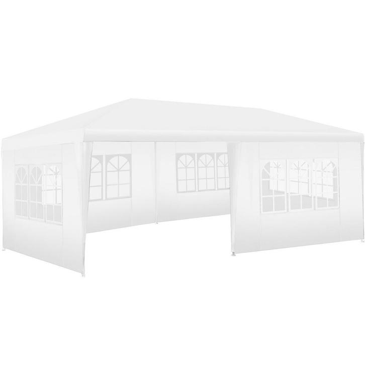 tectake Paviljoen Novara met 5 zijpanelen, waterdicht, 6x3m, Tuin en Terras, Partytenten, Verzenden