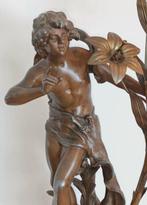 Statue, Auguste Moreau (1834-1917) Prachtig Beeld van een, Antiek en Kunst