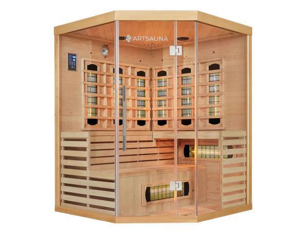 Veiling - Infraroodcabine Kiruna - 150x150-200cm - Dubbele t, Sport en Fitness, Sauna