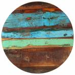 vidaXL Tafelblad rond 25-27 mm 60 cm massief gerecycled hout, Huis en Inrichting, Tafelonderdelen, Verzenden, Nieuw