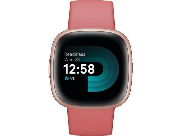 Fitbit Versa 4 - Smartwatch - Ingebouwde GPS en 40+, Handtassen en Accessoires, Smartwatches, Zo goed als nieuw, Verzenden