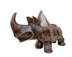 Figurine - Neushoorn - Bronze, Antiek en Kunst