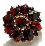 Broche - 9 carats Or jaune, Broche vintage en grenat bohème