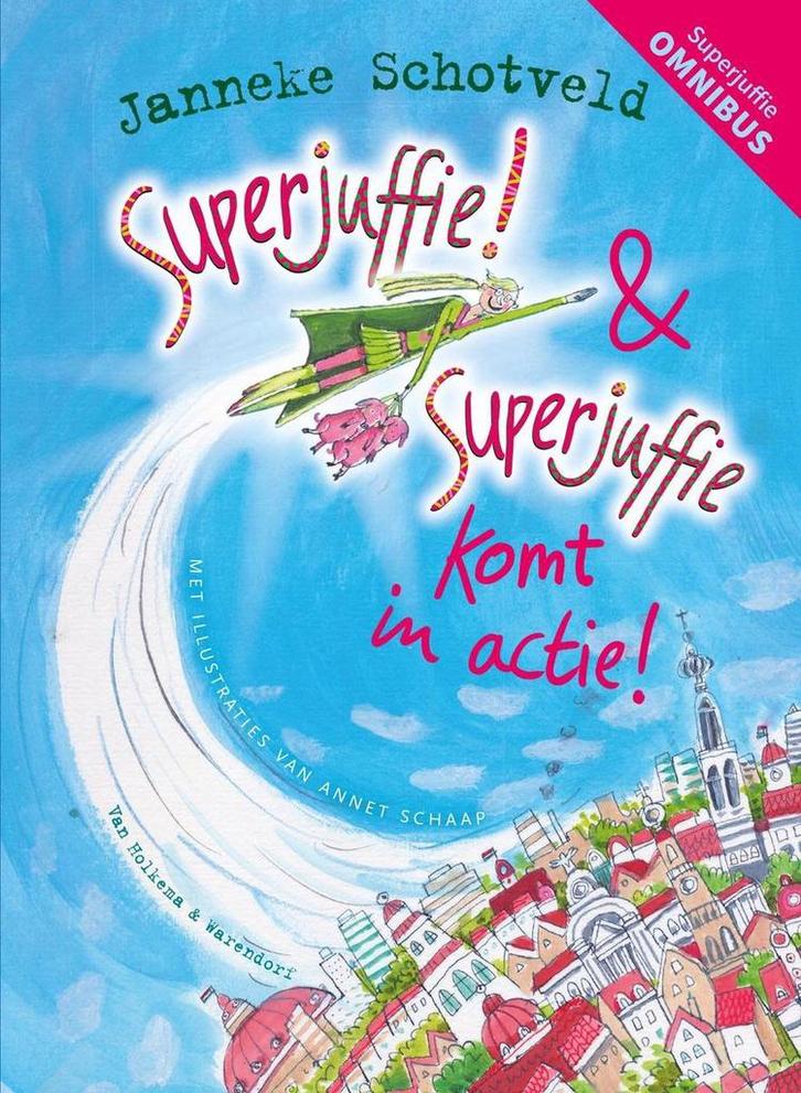 Superjuffie! & Superjuffie komt in actie (deel 1 & 2, Boeken, Schoolboeken, Zo goed als nieuw, Verzenden
