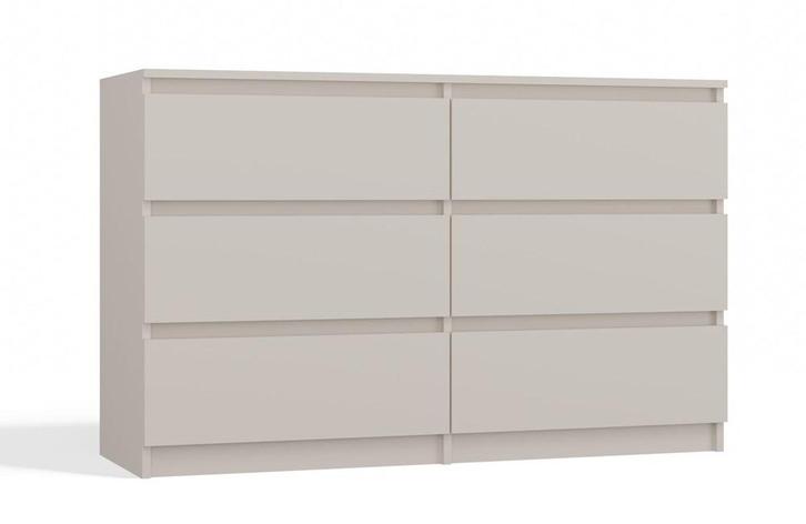 Ladekast 120cm  6 lades  creme Creme (Slaapkamer), Huis en Inrichting, Kasten | Ladekasten, Nieuw, 5 laden of meer, Overige houtsoorten