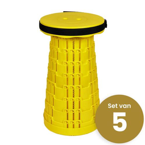 Set Van 5 Stuks ! Alora Opvouwbare Kruk Extra Strong - Vol, Huis en Inrichting, Stoelen, Nieuw