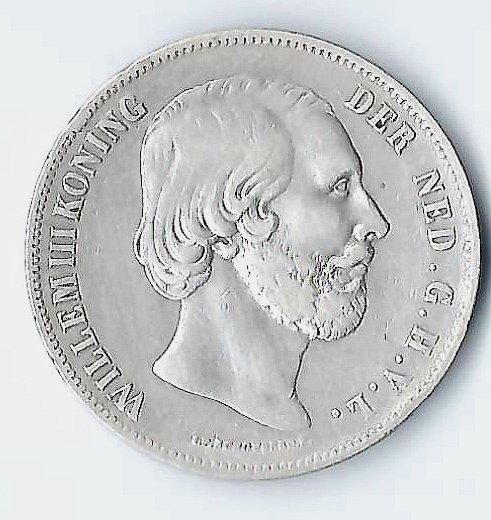 Nederland. Willem III. Rijksdaalder 1859 (Zonder, Postzegels en Munten, Munten | Nederland