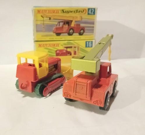 Matchbox 1:64 - Model grondwerkmachine (2) - Case Tractor, Hobby en Vrije tijd, Modelauto's | 1:5 tot 1:12