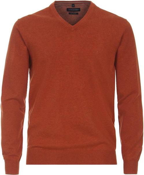 Casa Moda Pullover V-Hals Oranje maat Maat 52/54 (L) Heren, Kleding | Heren, Truien en Vesten, Oranje, Nieuw, Maat 52/54 (L), Verzenden