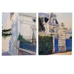 Jean Yves Herbin (XX) - Pareja de escenas urbanas (x2)