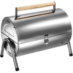 tectake Houtskoolbarbecue van roestvrij staal - zilver, Tuin en Terras, Verzenden, Nieuw