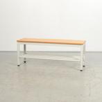 Bank Frontseat - Beuken / Wit - 100 x 30 cm, Huis en Inrichting, Ophalen of Verzenden, Gebruikt