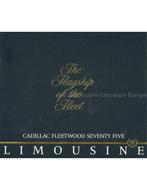 1986 CADILLAC FLEETWOOD SEVENTY FIVE LIMOUSINE BROCHURE, Nieuw