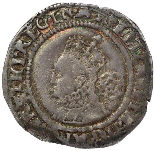 Angleterre. Elizabeth Ier (1558-1603). Sixpence Tower Mint -, Timbres & Monnaies, Monnaies | Europe | Monnaies non-euro