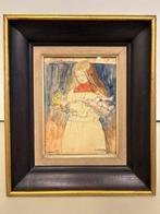 Ko cossaar ( 1874 - 1966 ) - Meisje met kind, Antiquités & Art, Art | Peinture | Classique