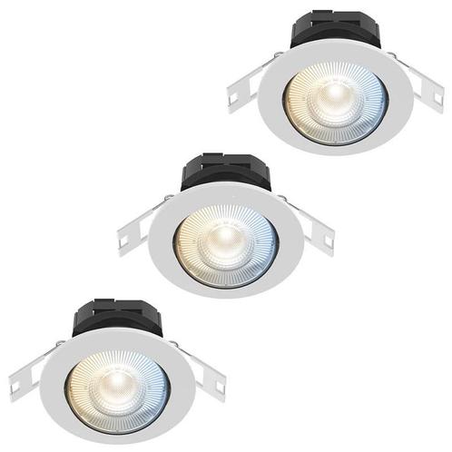 Calex Smart Inbouwspot Wit - Set van 3, Maison & Meubles, Lampes | Autre, Envoi