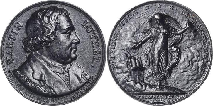 Eisengussmedaille 1817 Reformation-ereignisse en Jubilaeen, Postzegels en Munten, Penningen en Medailles, Verzenden