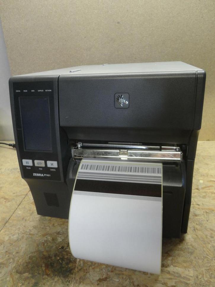 Zebra ZT421 Thermal Transfer Label Printer CUtter - 300dpi, Computers en Software, Printers, Thermo-printer, Gebruikt, Printer