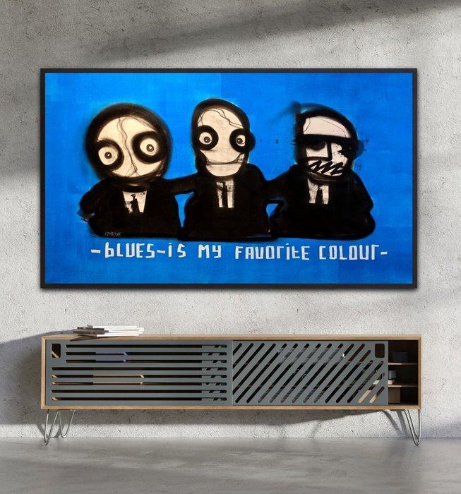 Hamelink - Blues Is My Favorite Colour, Antiek en Kunst, Kunst | Schilderijen | Modern