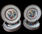 Limoges - Tafelservies voor 6 (16) - Hibiscus - Porselein -, Antiek en Kunst, Antiek | Meubels | Tafels