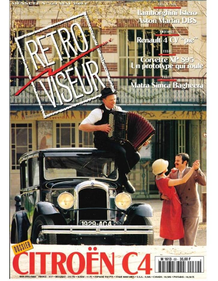 1994 RETROVISEUR MAGAZINE 69 FRANS, Boeken, Auto's | Folders en Tijdschriften, Ophalen of Verzenden