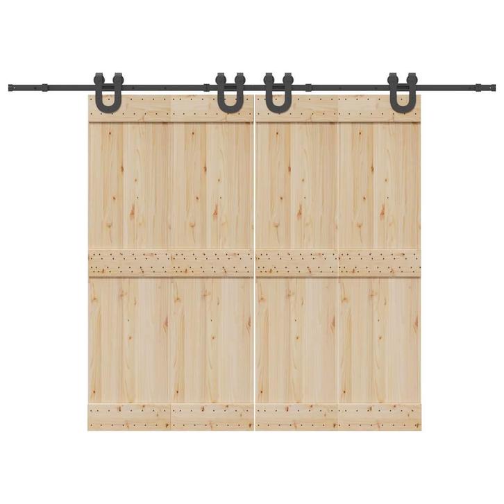 vidaXL Doos met onderdelen voor schuifdeur 400 cm staal, Doe-het-zelf en Bouw, Hang- en Sluitwerk, Nieuw, Verzenden