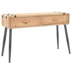 vidaXL Table console Bois massif de sapin 115x40,5x76 cm, Verzenden