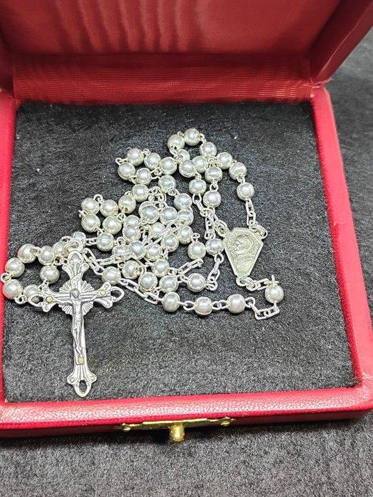 Rozenkrans - Rozenkrans van paus Paulus VI, geschonken en, Antiek en Kunst, Antiek | Boeken en Manuscripten