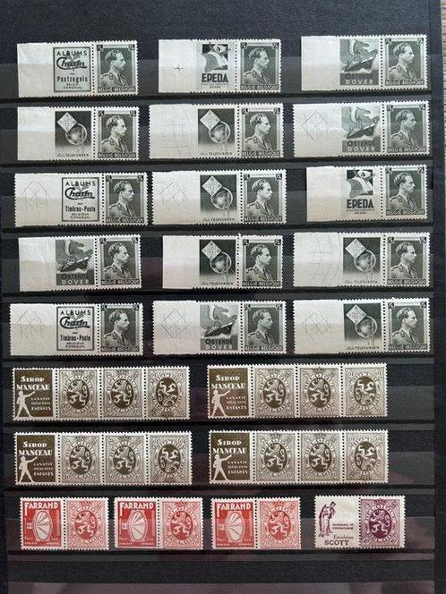 Belgique 1929/1949 - Sélection de timbres publicitaires,, Postzegels en Munten, Postzegels | Europa | België