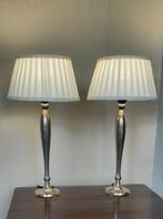 Tafellamp - metaal verchroomd - Twee tafellampen - Inclusief