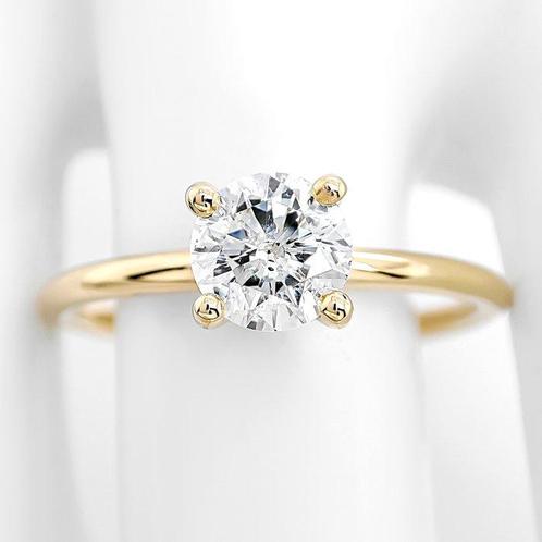Sans Prix de Réserve - Bague - 14 carats Or jaune, G/SI -, Handtassen en Accessoires, Ringen