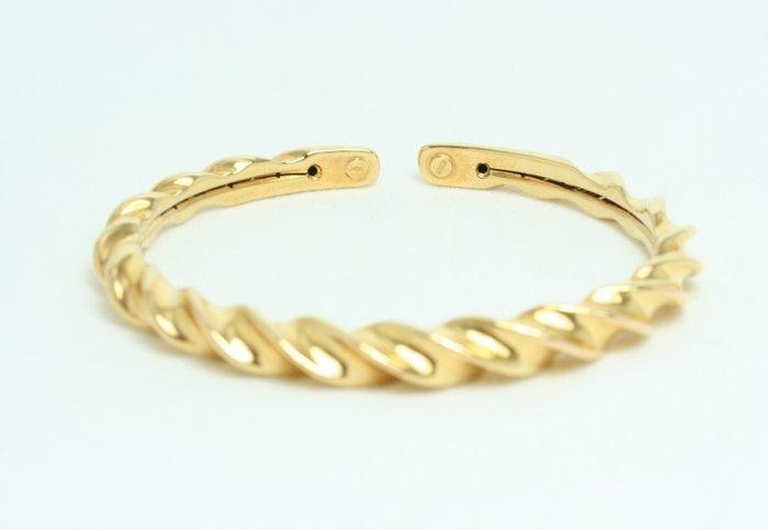 Armband - 18 karaat Geel goud - Gouden vast polsbandje, Handtassen en Accessoires, Armbanden