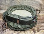 Hondenhalsband leer army green, Ophalen of Verzenden, Nieuw