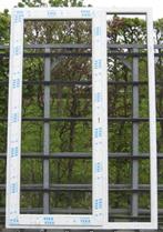 pvc terrasraam , raam , chassis 154 x 236 wit / zwart 9005, 150 tot 225 cm, Nieuw, Deurkozijn, Kunststof