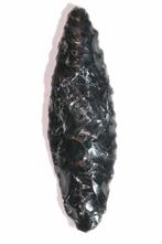 Mesolithisch / Epipaleolithisch Obsidiaan Punt van de pijl -