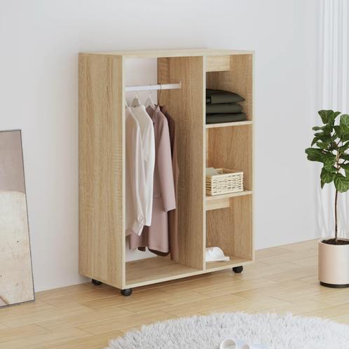 vidaXL Garde-robe Chêne sonoma 80x40x110 cm Bois, Maison & Meubles, Armoires | Penderies & Garde-robes, Neuf, Envoi