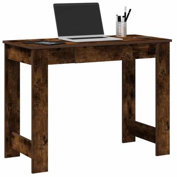vidaXL Bureau 100x45x75 cm bewerkt hout gerookt eikenkleurig, Verzenden