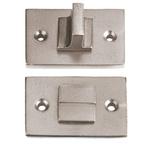 Toiletgarnituur Jolie rechthoekig 55x33 mm oud zilver, Bricolage & Construction, Fenêtres & Moustiquaires