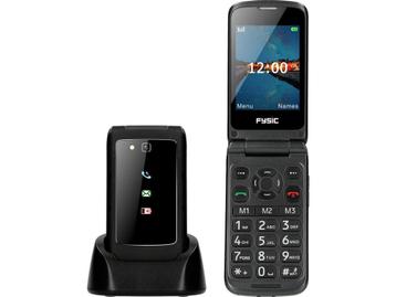 Fysic F15 - Klaptelefoon - SOS paniekknop 4G - Zwart, Télécoms, Verzenden