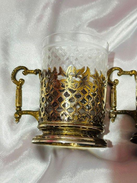 Voetenbank - Zilver - Ottomaans gestempeld zilver, Antiek en Kunst, Antiek | Zilver en Goud