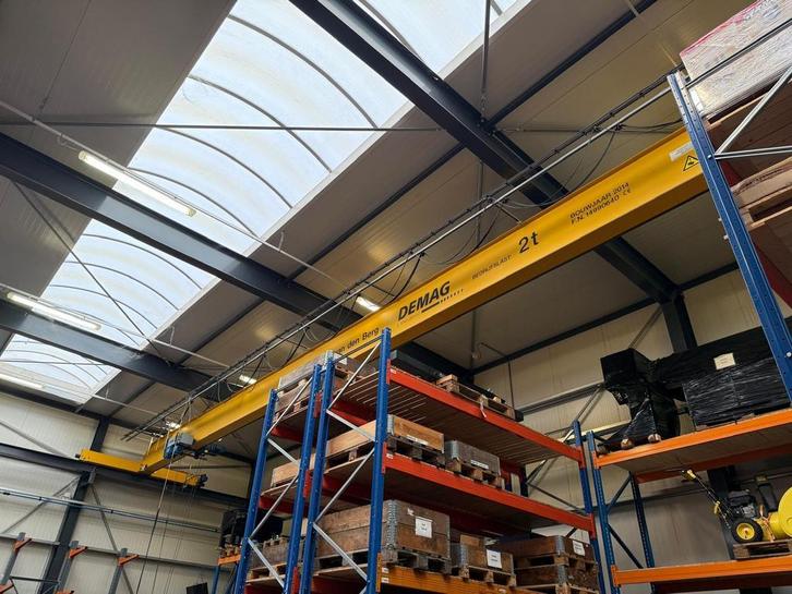 Demag enkelligger bovenloopkraan 22.550mm x 2t 001644U, Doe-het-zelf en Bouw, Gereedschap | Overige machines, Gebruikt, Ophalen