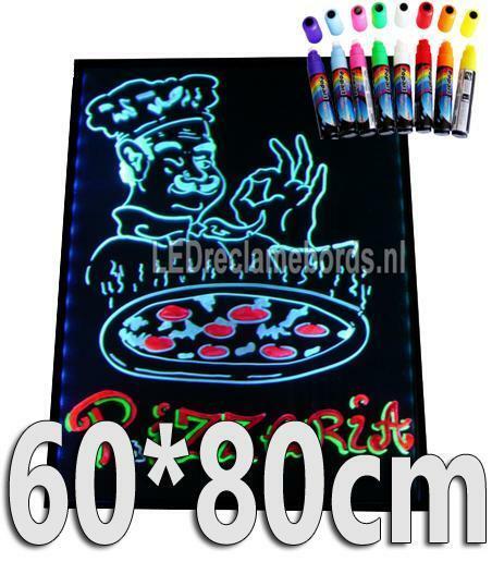 LED schrijfbord 60cm*80cm | 90 functies, Huis en Inrichting, Woonaccessoires | Overige, Verzenden