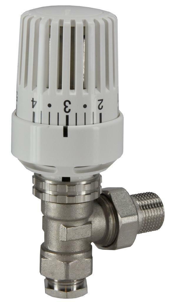 Sanifun Thermostatische radiatorkraan 1/2 inch x 15 mm haaks, Doe-het-zelf en Bouw, Verwarming en Radiatoren, Radiator