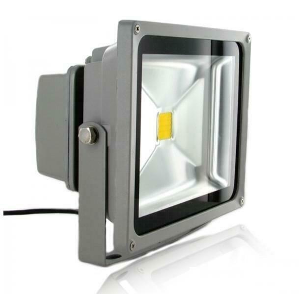 30W LED Schijnwerper Warm Wit IP65 grijze behuizing, Tuin en Terras, Buitenverlichting, Verzenden
