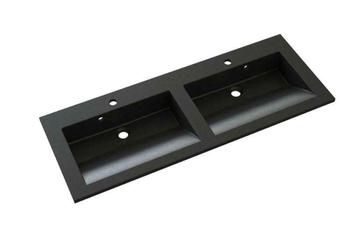 Sanifun Allibert wastafel Slide 1202x462x20mm zwart graniet, Ophalen of Verzenden, Wastafel