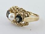 Zonder Minimumprijs - Cocktailring - 8 karaat Geel goud -, Handtassen en Accessoires