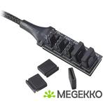 Akasa AK-CBFA08-30BK 1>5x PWM 4-pin 30cm, Computers en Software, Overige Computers en Software, Verzenden, Nieuw
